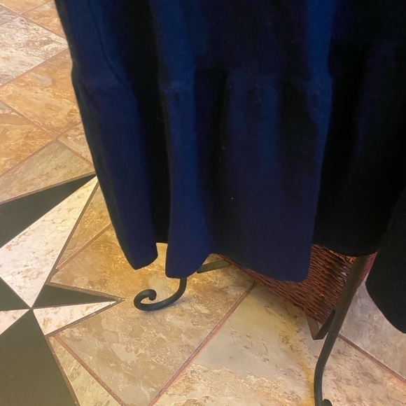 NWT Navy Blue sweater dress with ruffled bottom - Picture 2 of 3